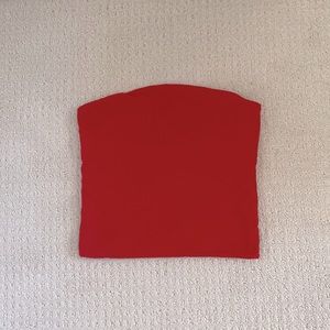 BNWOT Brandy Melville Red Bandeau Top